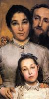 Alma-Tadema, Sir Lawrence - Portrait of Aime-Jules Dalou, His Wife and Daughter